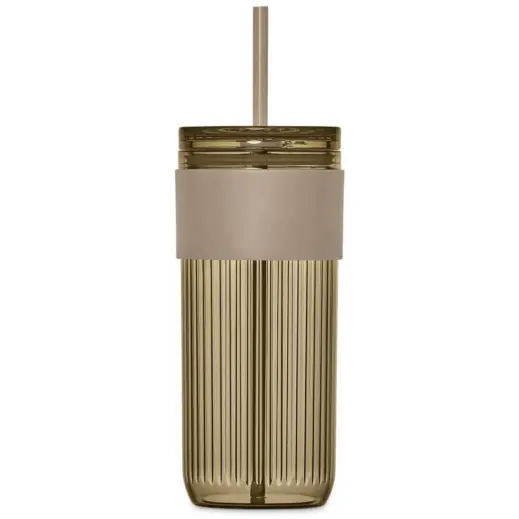 Serendipio Mayfair Plastic Tumbler & Straw Stone